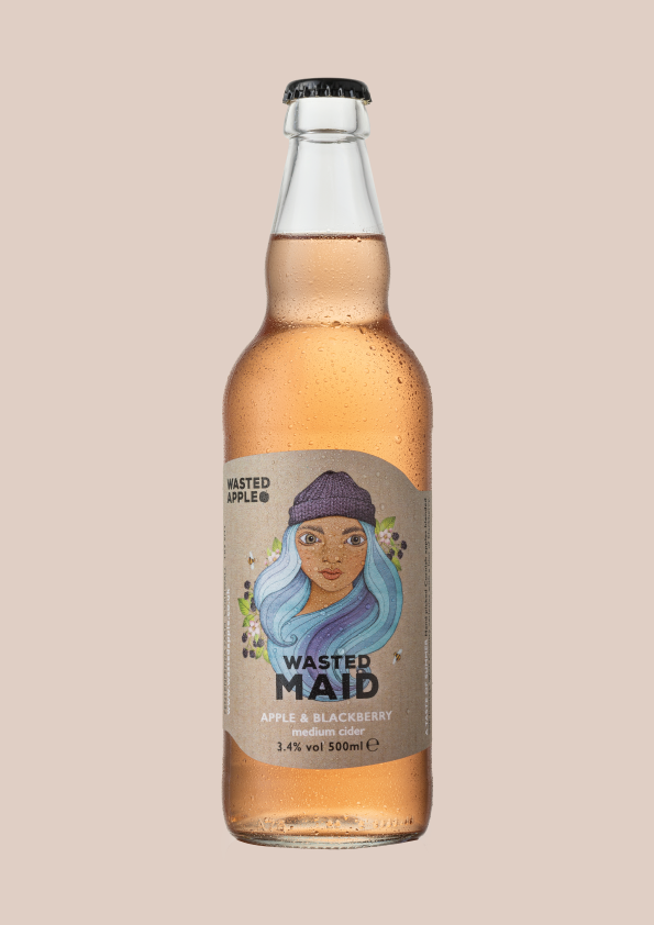 WASTED MAID - Apple & Blackberry Medium Cider - 12 x 500ml