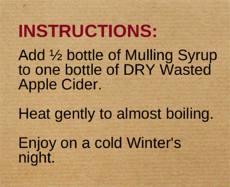 Mulled Cider Kit Instructions